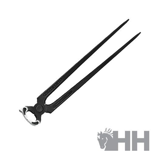 Alicate de cutícula metálico preto com duas pontas longas