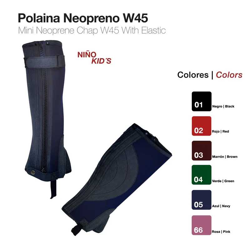 POLAINAS NEOPRENE CRI. W45 PRETO