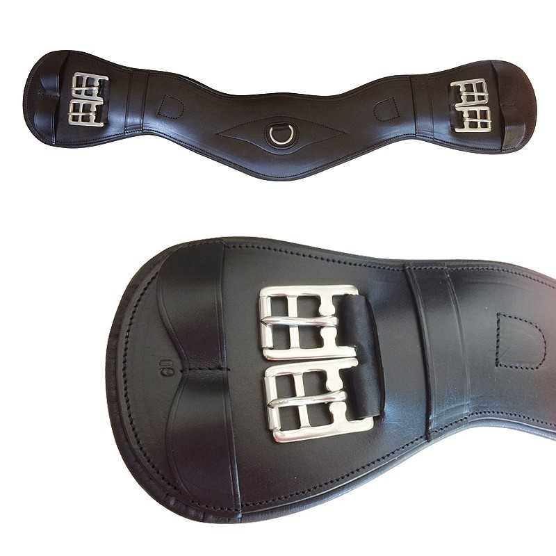 Cilha de dressage em couro/ anatómica