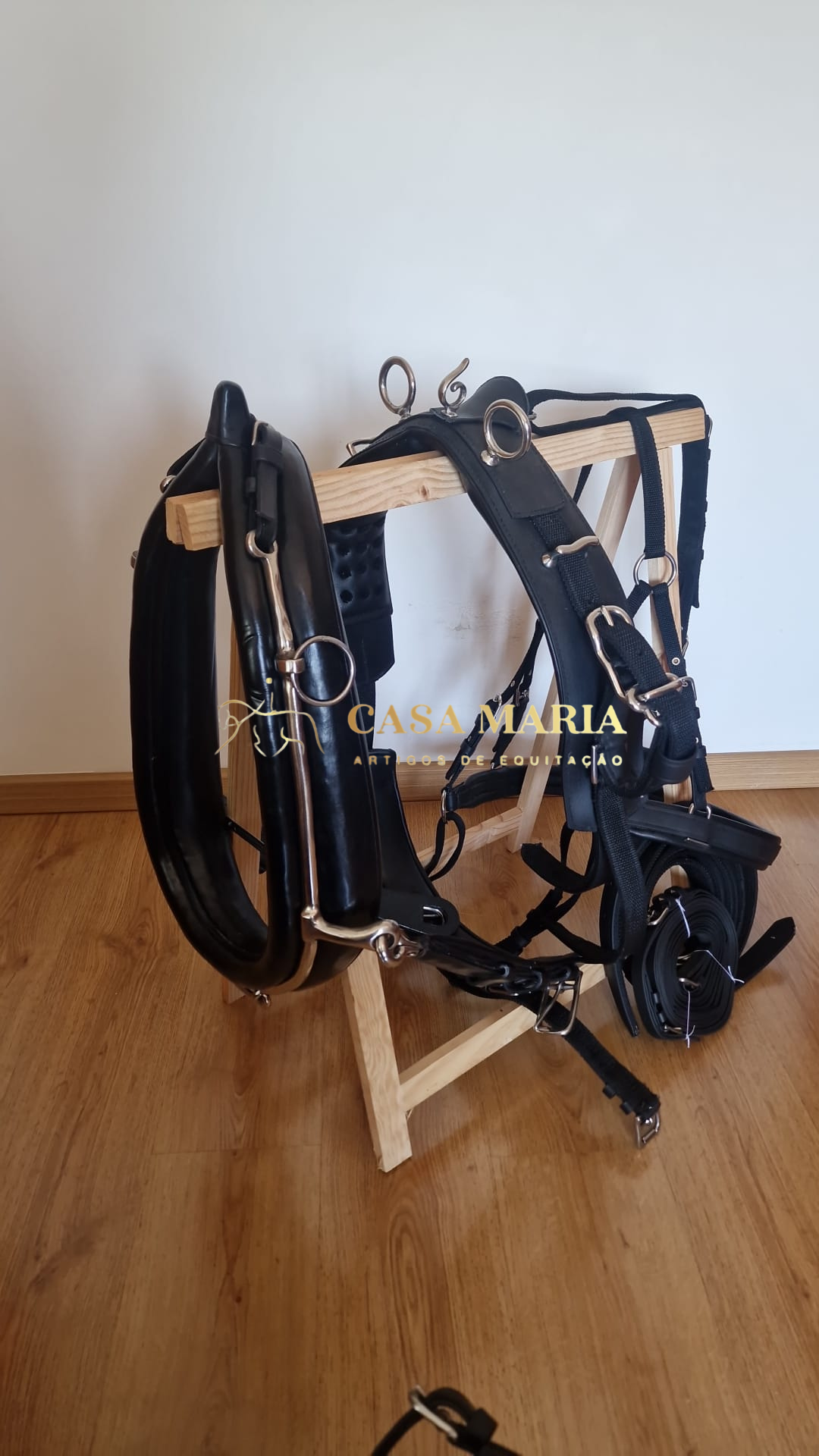 Arreios De Atrelagem C/ Coelheira e Engate Rápido - Pónei