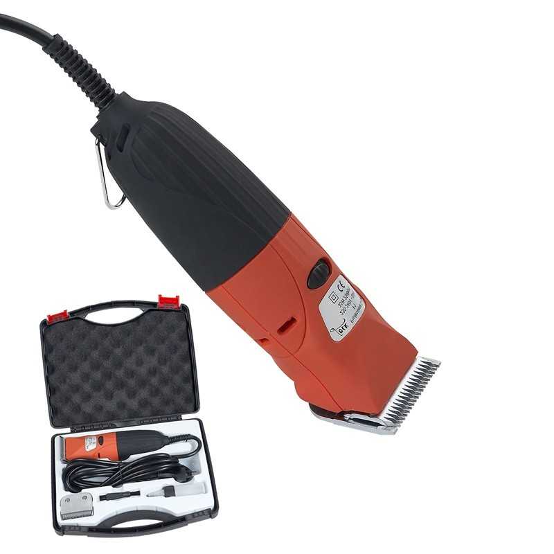 Máquina de tosquia elétrica com estojo e acessórios