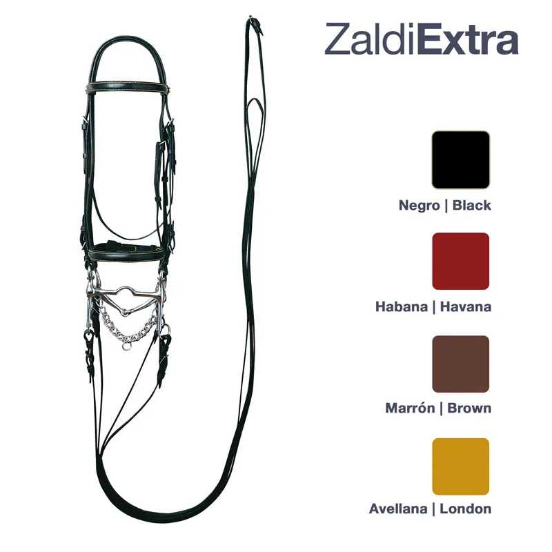 CABEÇADA DE FREIO E BRIDÃO ZALDI EXTRA  Nº 125