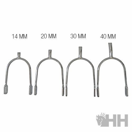 ESPORA INGLESA HH SENHORA PONTA RETA CROMADA SEM ROLETA (PAR)