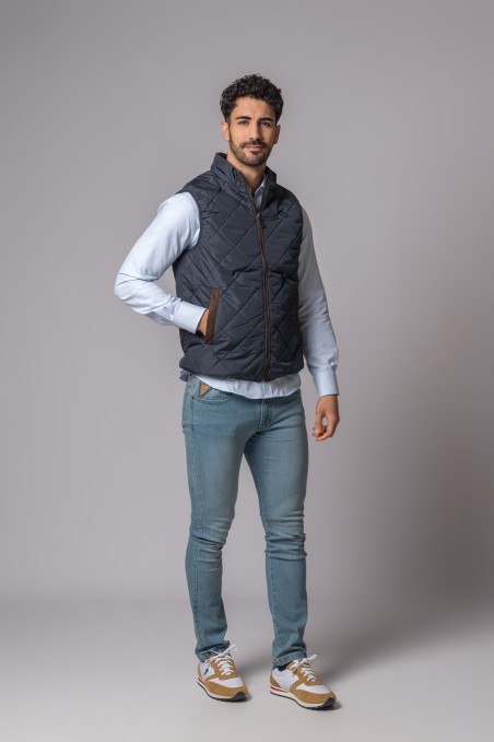 COLETE PALERMO AZUL MARINHO