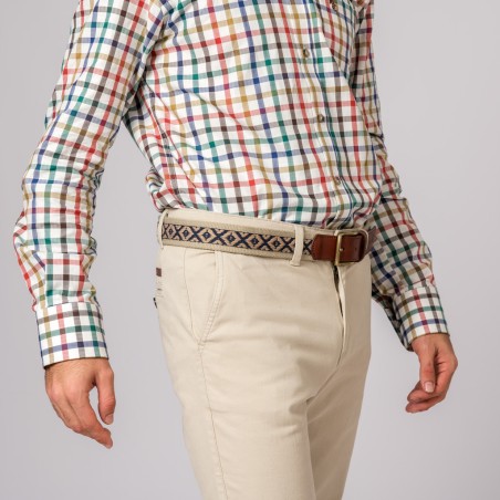 CALÇAS CHINO CLASSIC BEJE