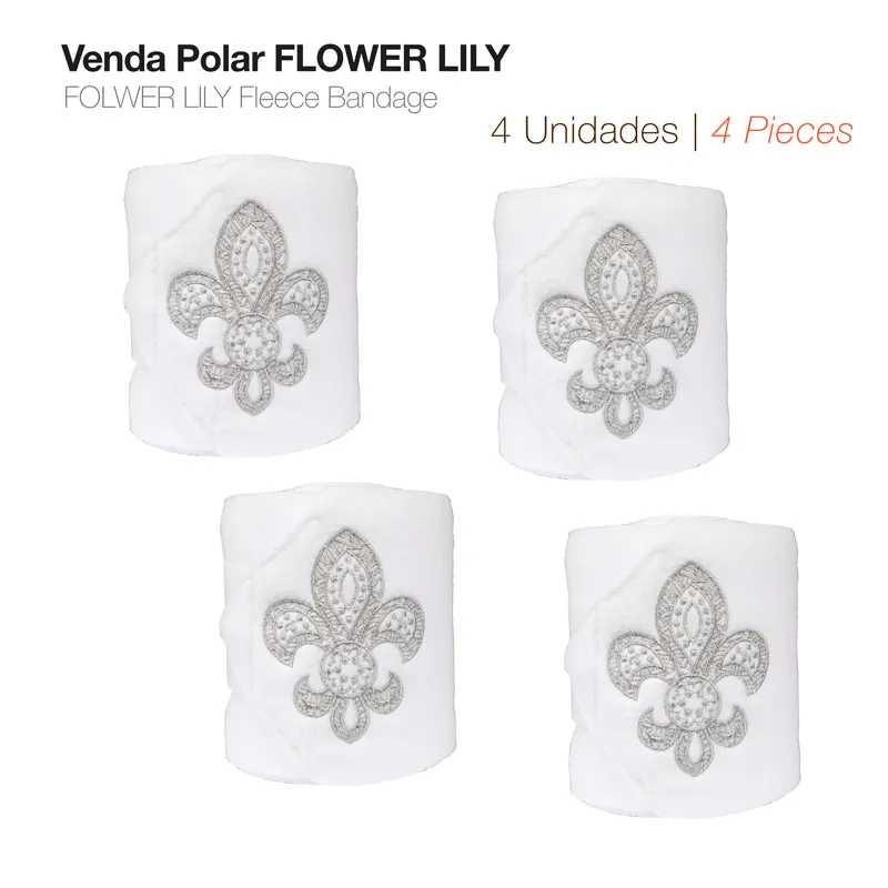 LIGADURA POLAR FLOWER LILY SET PÓNEI BRANCA
