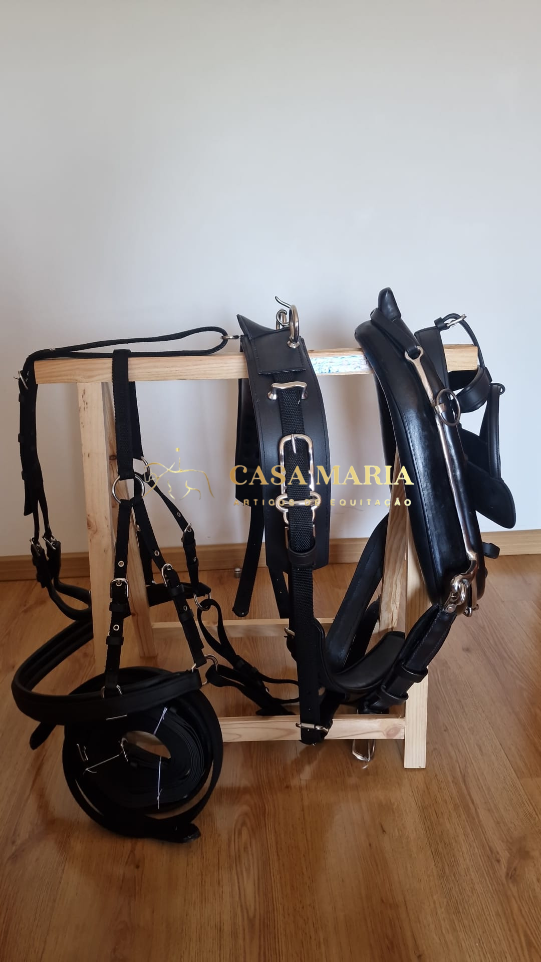 Arreios De Atrelagem C/ Coelheira e Engate Rápido - Pónei