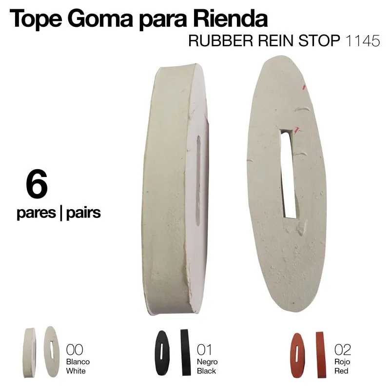 BORRACHA P/RÉDEAS 24424   (6 PARES) BRANCO