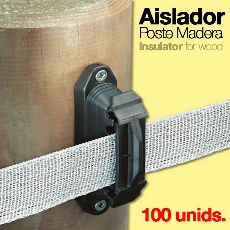 ISOLADOR C/3 P/POSTE MADEIRA (10uds)