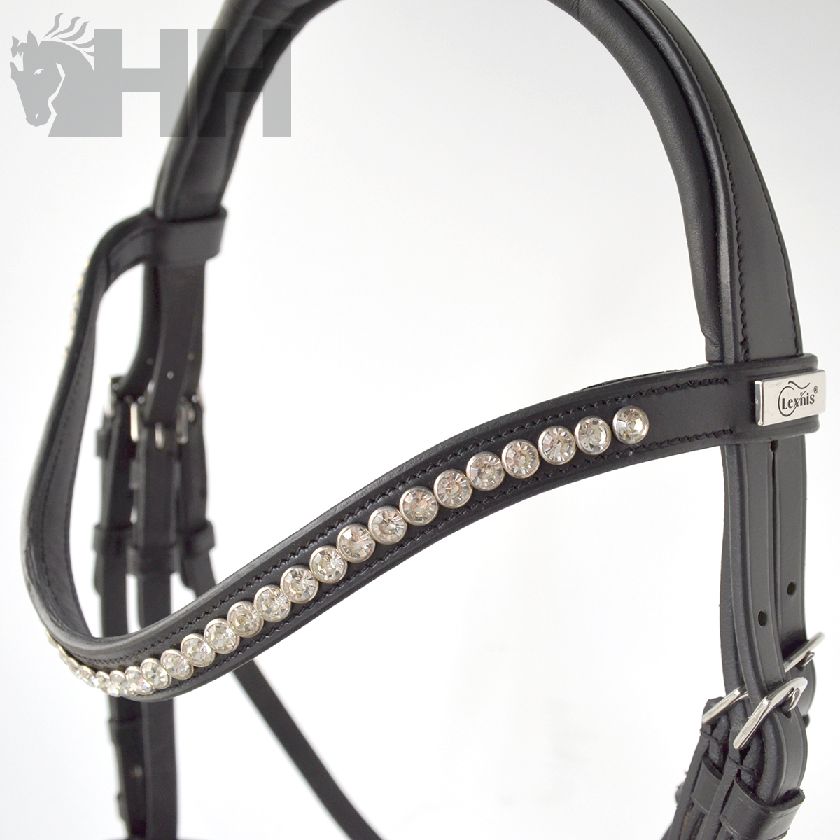 CABEÇADA INGLESA LEXHIS CLOE COM RÉDEAS LISAS