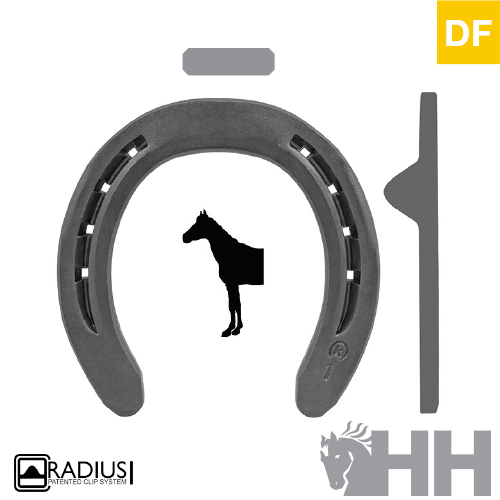 FERRADURA KERCKHAERT DF QUARTER COARSE 2 ARPÕES DIANTEIRA