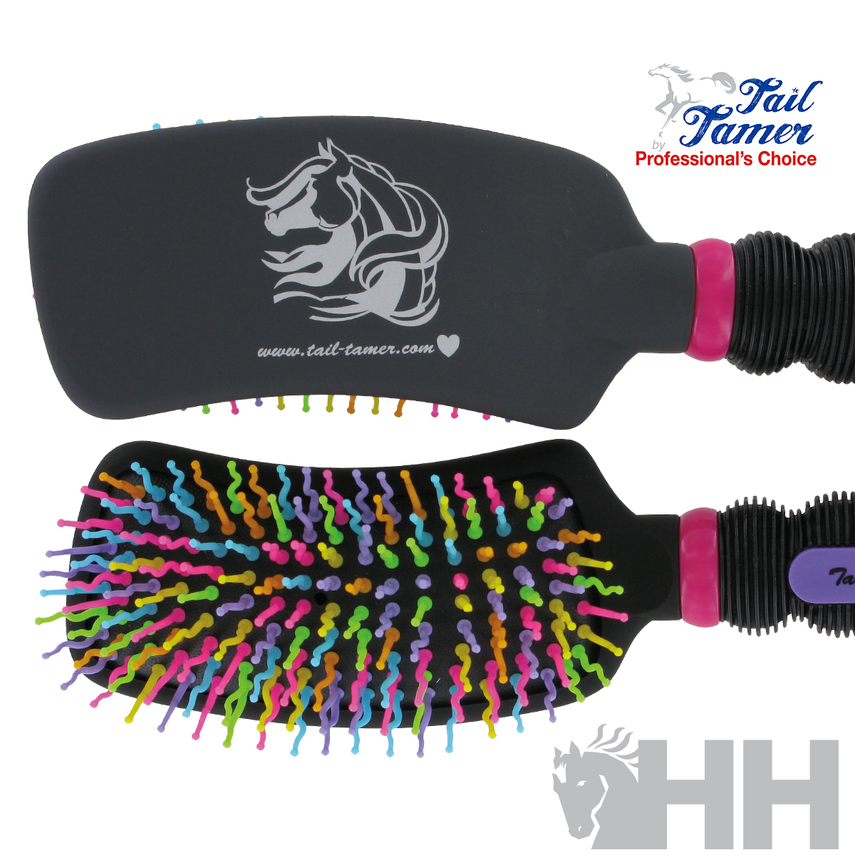 ESCOVA PROFESSIONAL'S CHOICE TAIL TAMER PARA CRINAS E RABADA RAINBOW CURVO