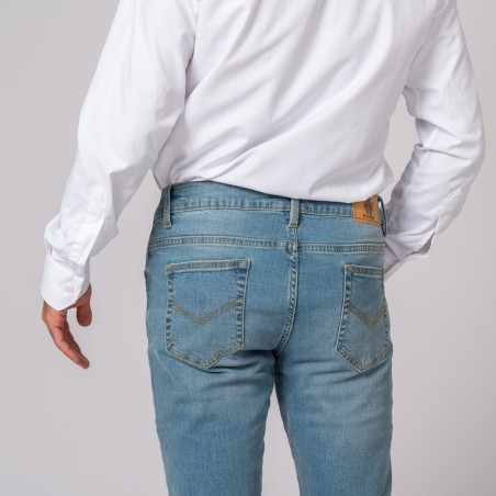 CALÇAS DE GANGA SLIM JHON LEWIS CLARO