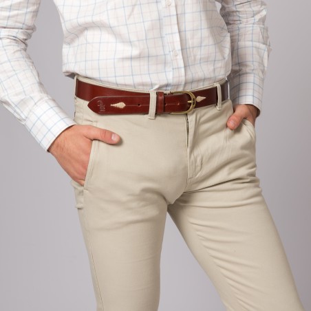 CALÇAS CHINO SLIM BEJE