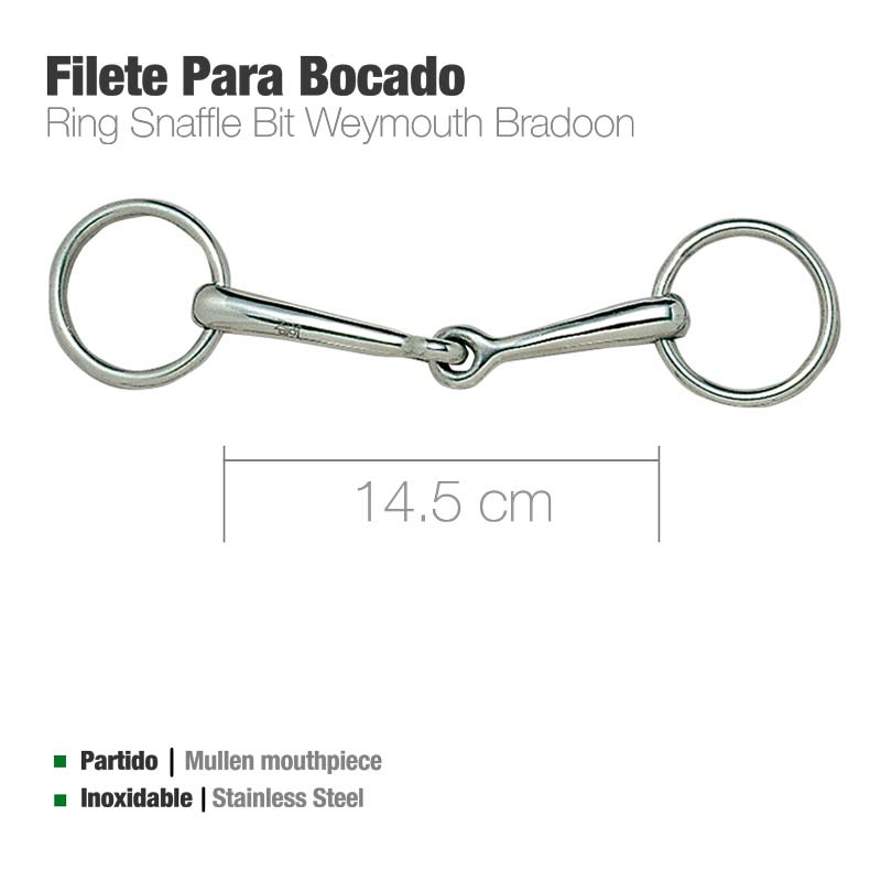 BRIDÃO PARA FREIO INOX 212402 12.5CM