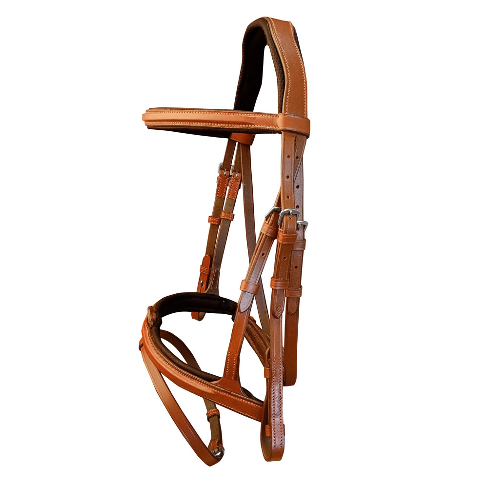 CABEÇADA MONTAR COURO REMOVÍVEL SLT-261