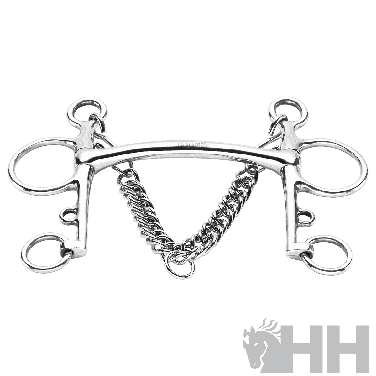 FREIO SPRENGER BASIC PELHAM PERNA 7cm EMBOCADURA RETA