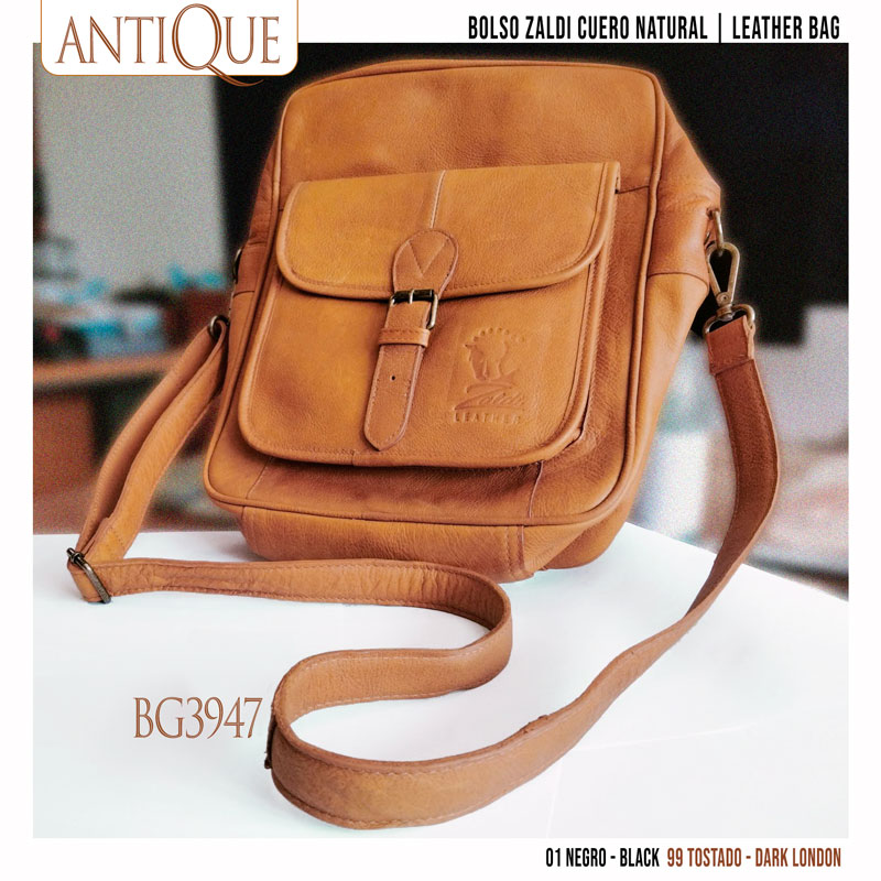 MALA ANTIQUE COURO NATURAL BG