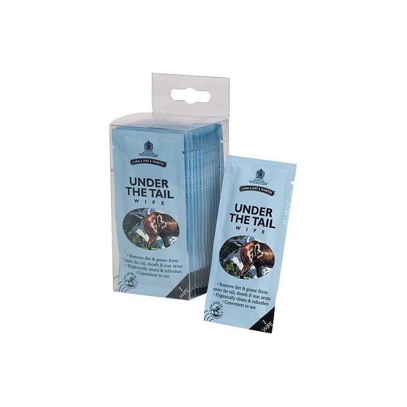 Pacote e lenço umedecido azul claro para cães 