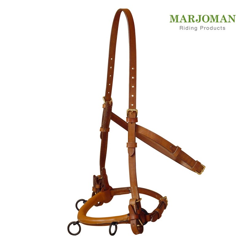 Cabeçada Kapsun com francaletes para embocadura Marjoman