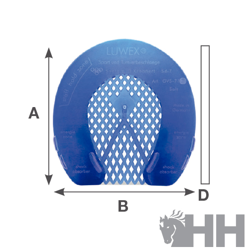 Tampa de escoamento azul LUWEX de plástico com design de grelha e abas absorventes de choque