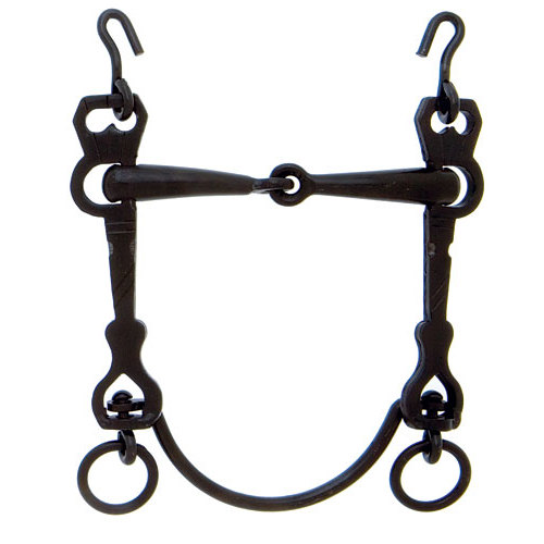 FREIO ROLDAN COM EMBOCADURA PARTIDA E BARRA INFERIOR ARTICULADA