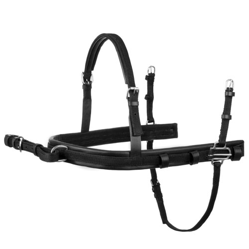 ARREIO DE ENGATAR LEXHIS BERLIN NYLON/COURO PEITORAL