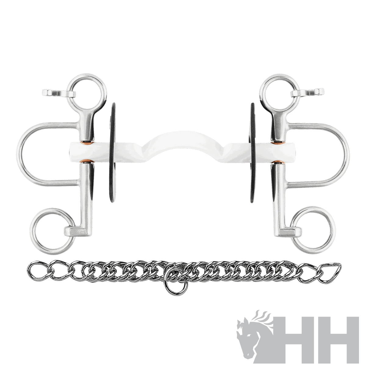 FREIO SPRENGER NATHE PELHAM PERNA 5,5cm EMBOCADURA DURA