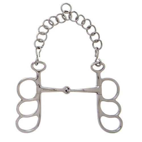 FREIO SEFTON BARCELONA 3 ARGOLAS COM EMBOCADURA PARTIDA