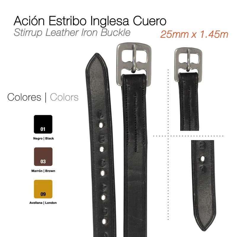 LOROS ESTRIBO INGLES COURO