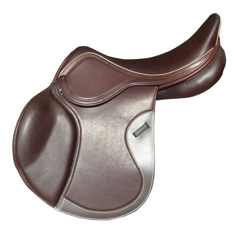 Selim Obstáculos OMEGA em couro com ponte intercambiável