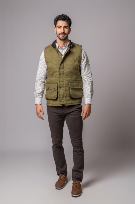 COLETE TWEED FOREST GREEN