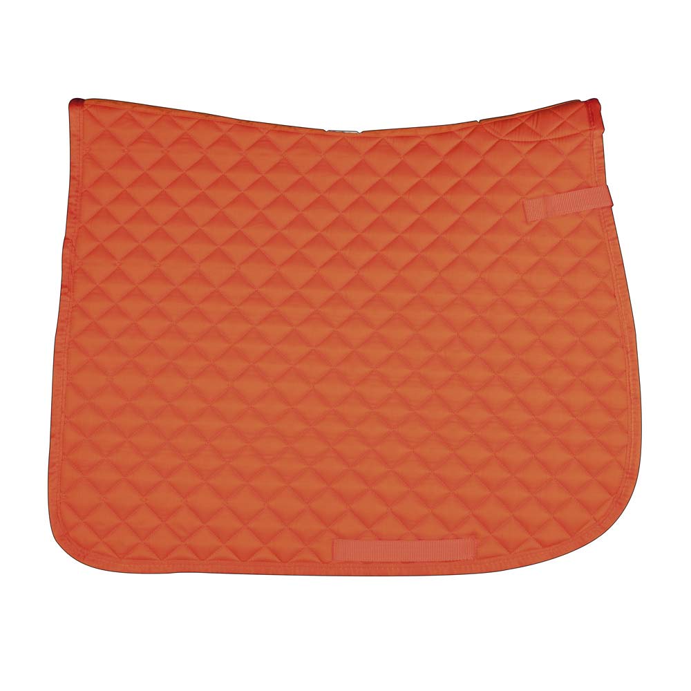Tapete de sela para cavalo laranja acolchoado com padrão losango