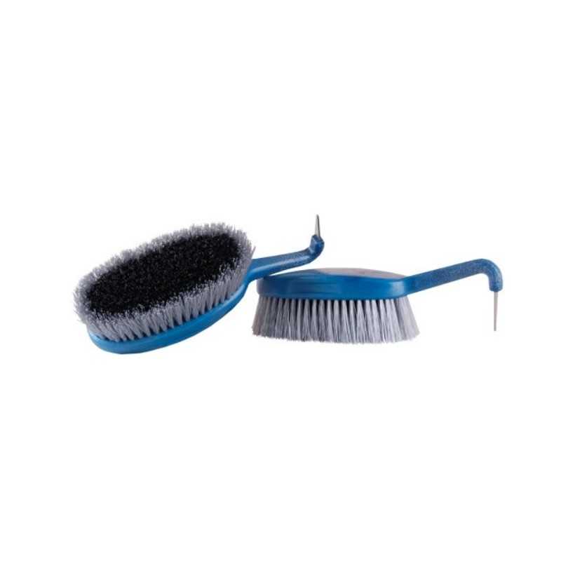 Escova Haas doble PELOs largas y LIMPA CASCOS azul USG