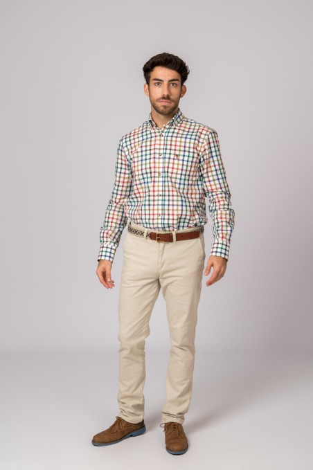 CALÇAS CHINO CLASSIC BEJE