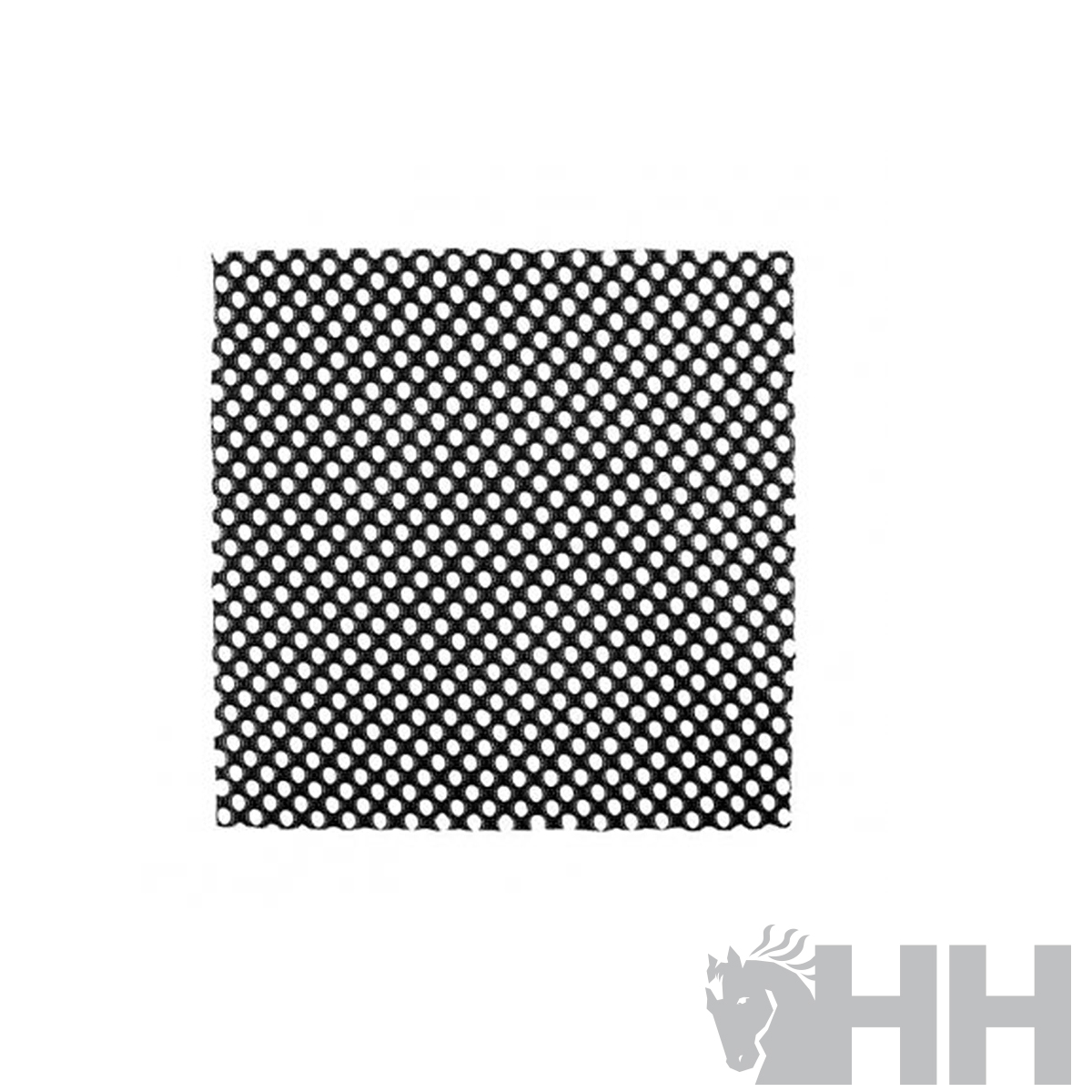Rede de malha preta com padrão quadrado