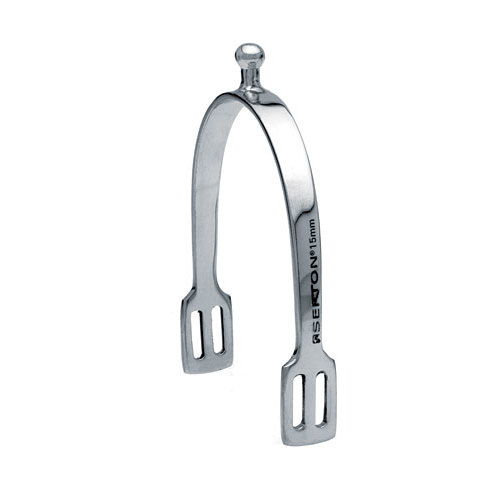 ESPORA INGLESA SEFTON HOMEM PONTA BOLA INOXIDÁVEL SEM ROLETA (PAR)