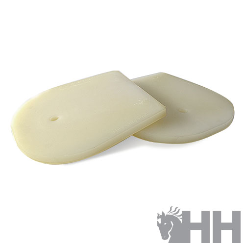 Dois apoios para calçado brancos com forma anatómica