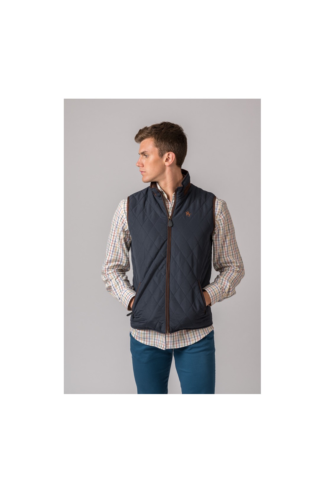 Colete Homem Cro British Azul Marinho