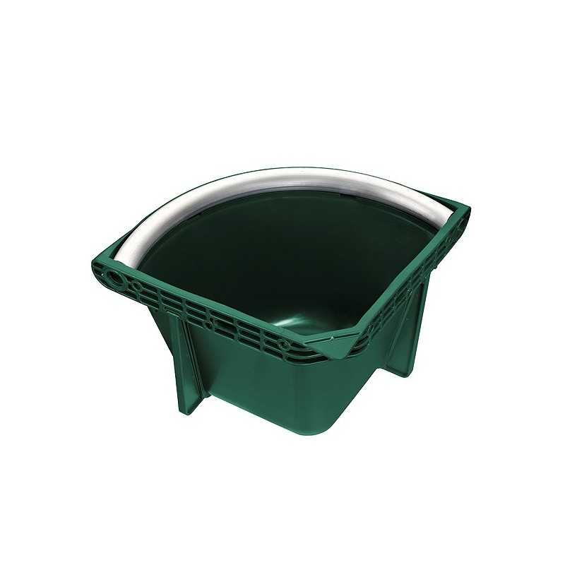 Comedouro DE CANTO COM BORDA DE ALUMINIO