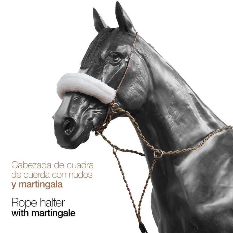 CABEÇADA DE CORDA C/PEITORAL DE ARGOLAS 497049P