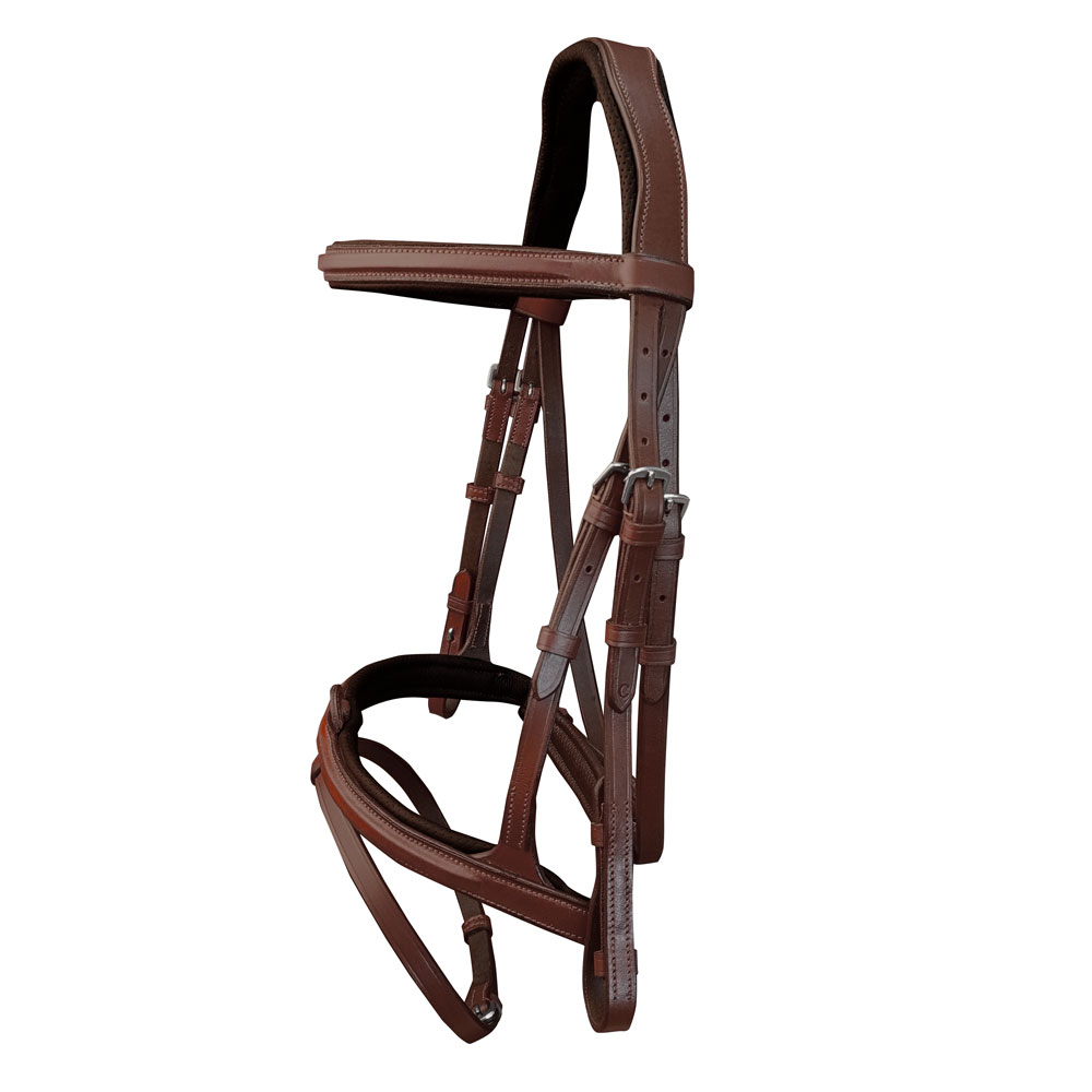 CABEÇADA MONTAR COURO REMOVÍVEL SLT-261