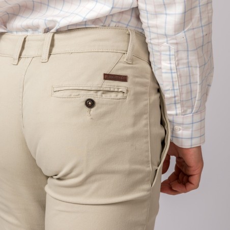 CALÇAS CHINO SLIM BEJE