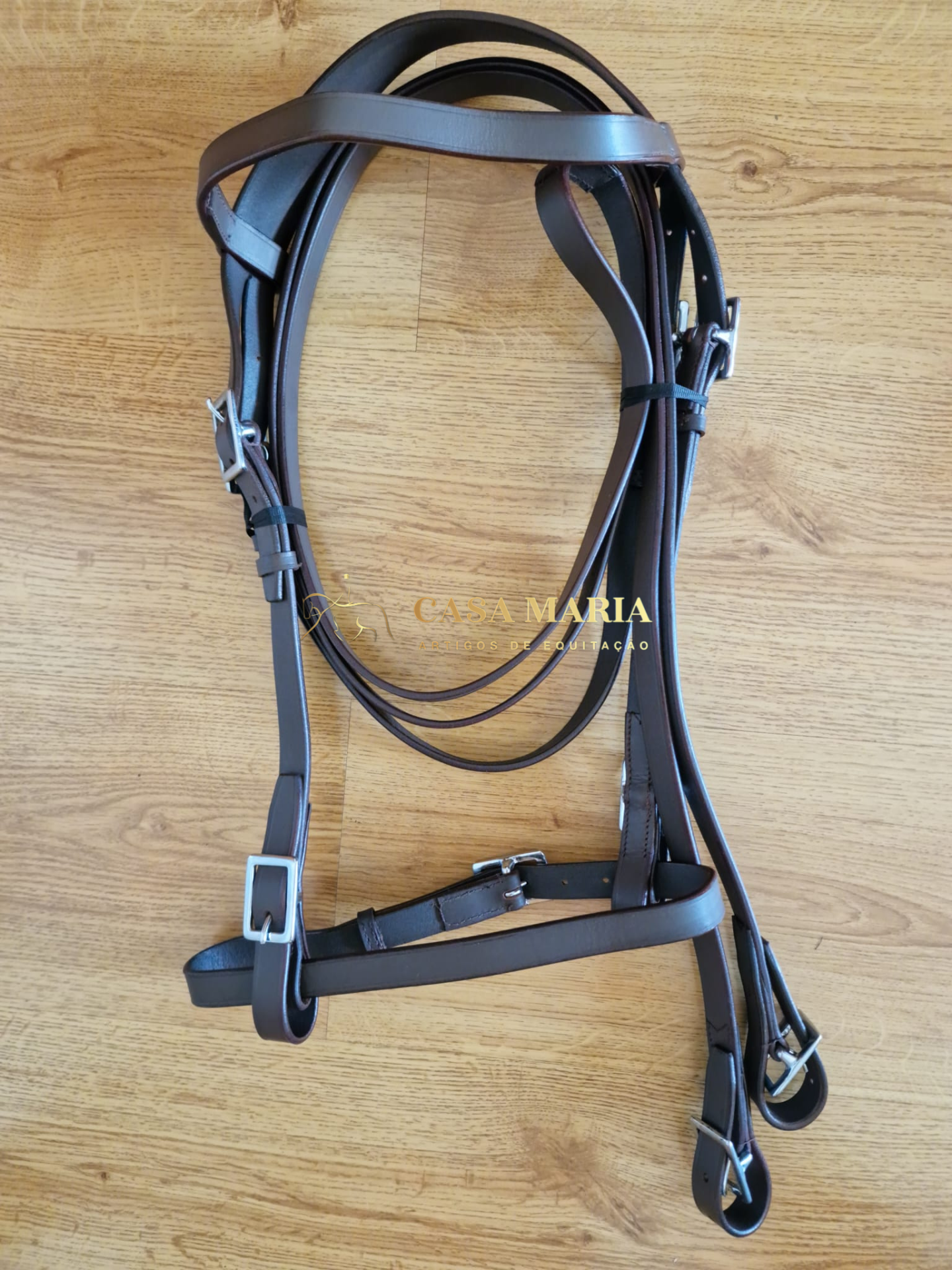 Cabeçada Portuguesa em Couro