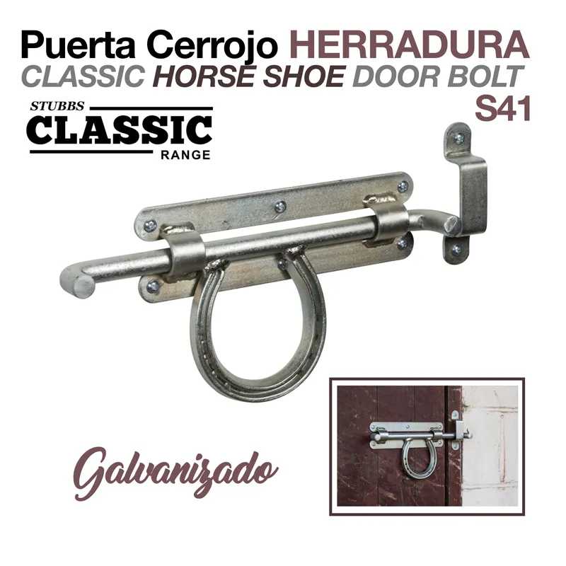 FERROLHO PARA PORTA EM FORMA DE FERRADURA STUBBS S41