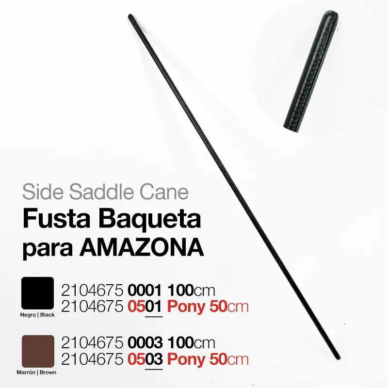 STICK BAQUETA P/AMAZONA PRETO 100cm