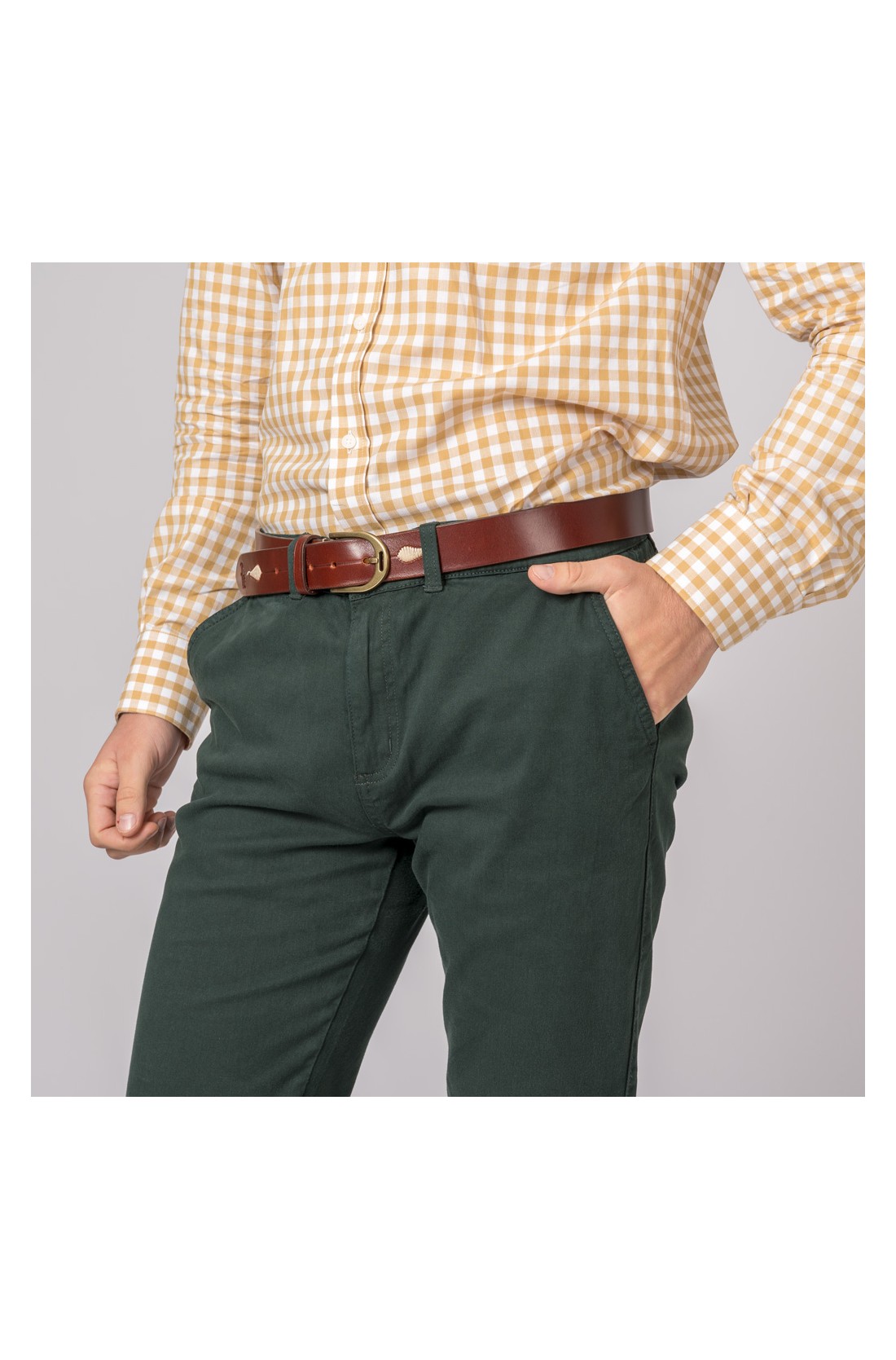 CALÇAS CHINO CLASSIC VERDE BOSQUE