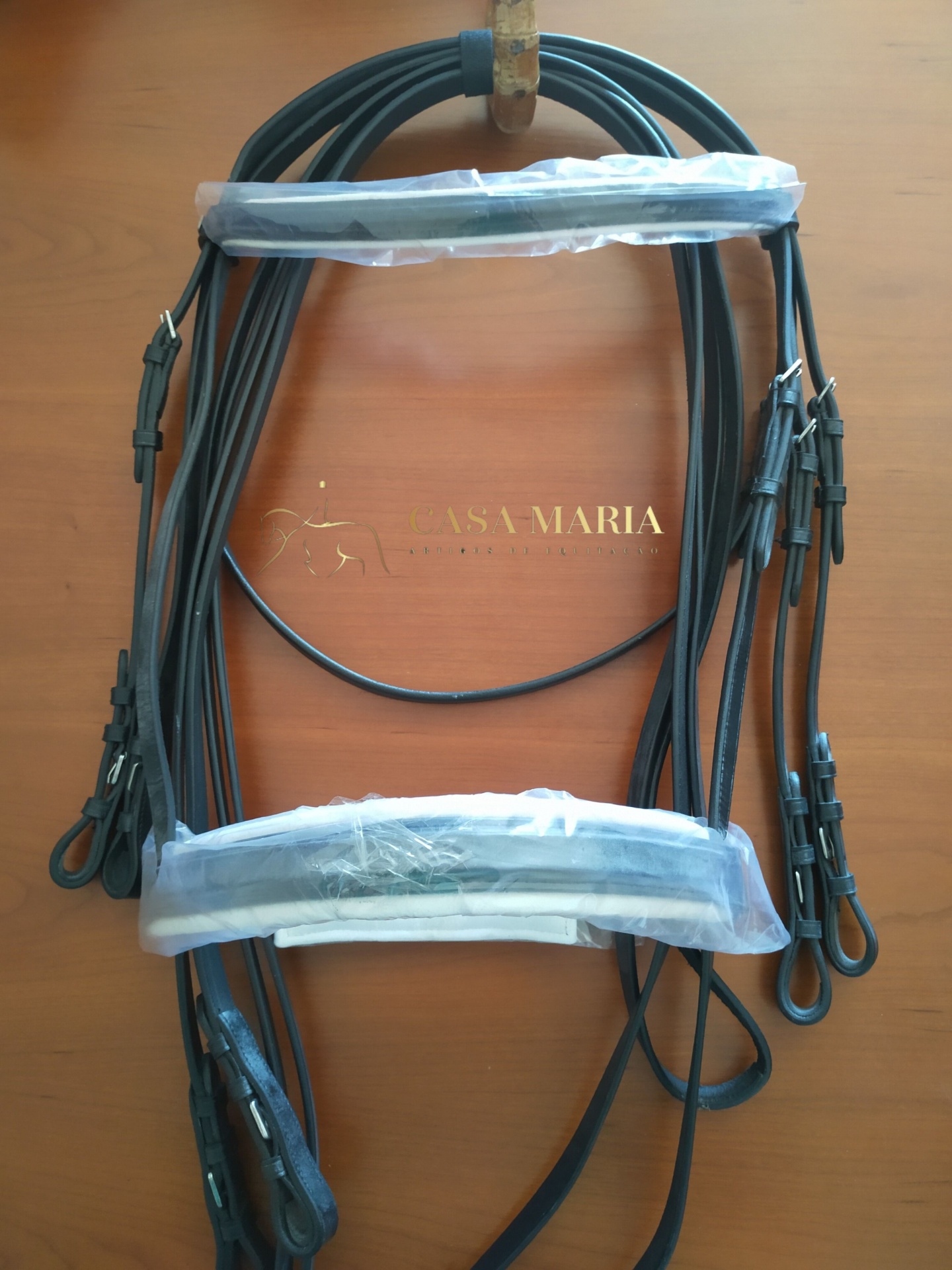 Cabeçada Inglesa para freio e bridão