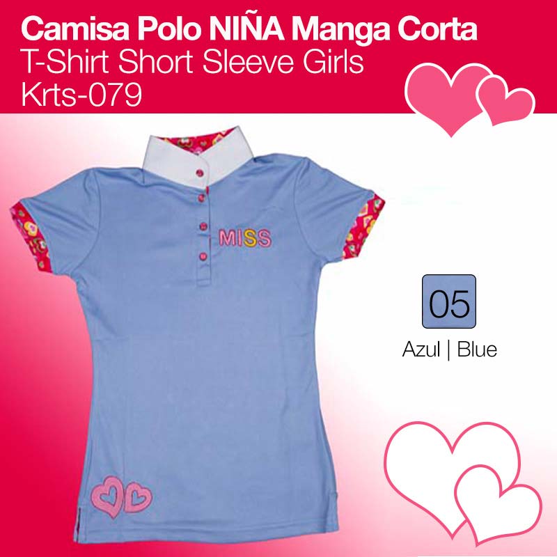 CAMISA POLO GIRLS M/CURTA KRTS-079