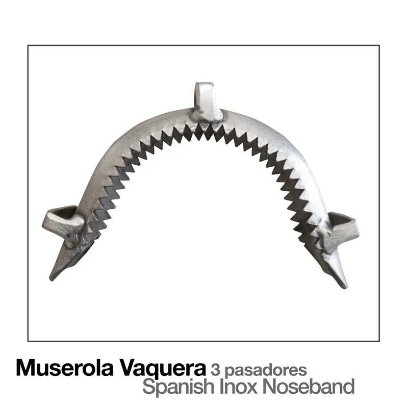 SERRETA VAQUEIRA  3-PASSADORES METALICOS INOX